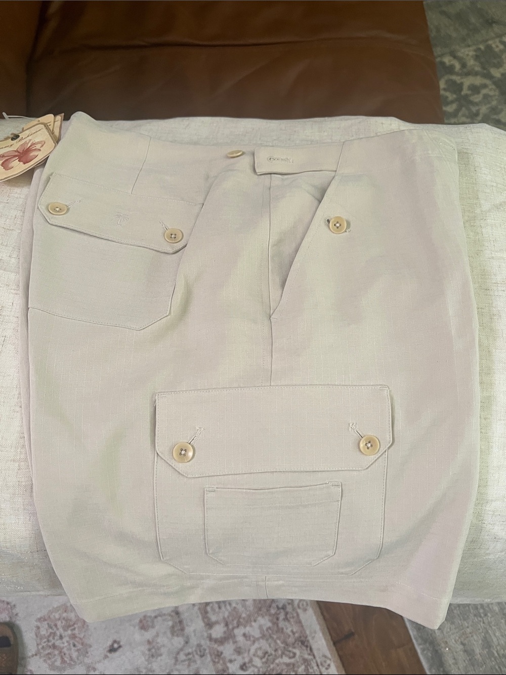 Tommy Bahama Light beige  Cargo Bermuda Shorts